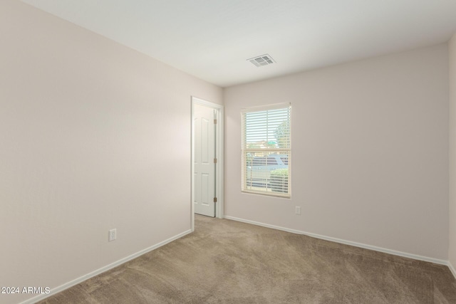 view of carpeted empty room