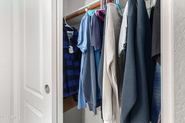 view of closet