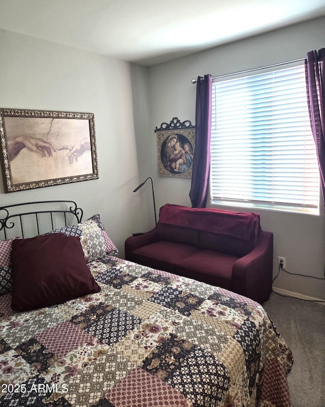 bedroom featuring carpet flooring