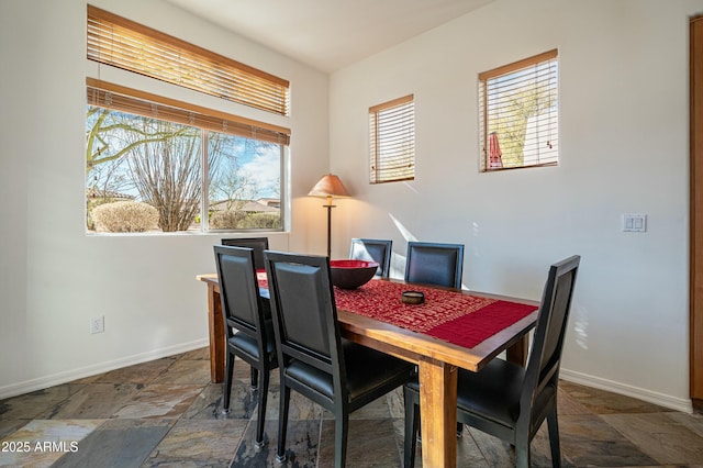 view of dining space