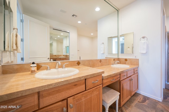 bathroom with vanity