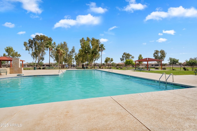 30215 N Joshua Tree Dr, Florence, AZ 85132 - community pool with a gazebo and a patio
