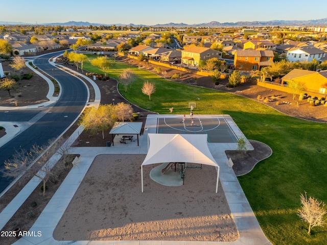 bird's eye view featuring a residential view