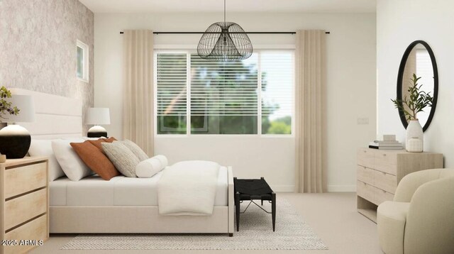 25233 N 177th Dr, Surprise, AZ 85387 - living area featuring carpet floors, plenty of natural light, and a chandelier