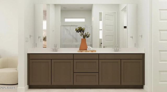 25233 N 177th Dr, Surprise, AZ 85387 - bathroom featuring double vanity and a shower