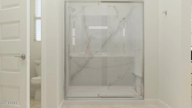25233 N 177th Dr, Surprise, AZ 85387 - bathroom with toilet and a marble finish shower