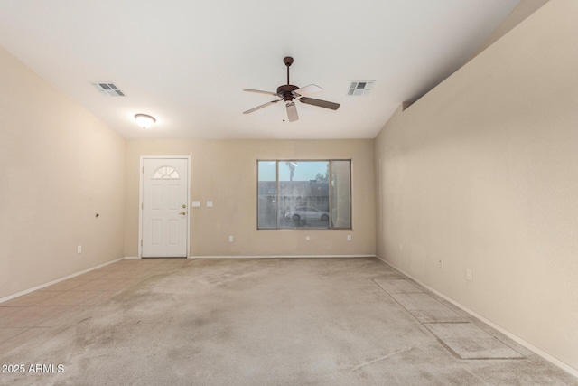 8271 W Cypress Point Cir, Arizona City, AZ 85123 - unfurnished room with a ceiling fan and light carpet