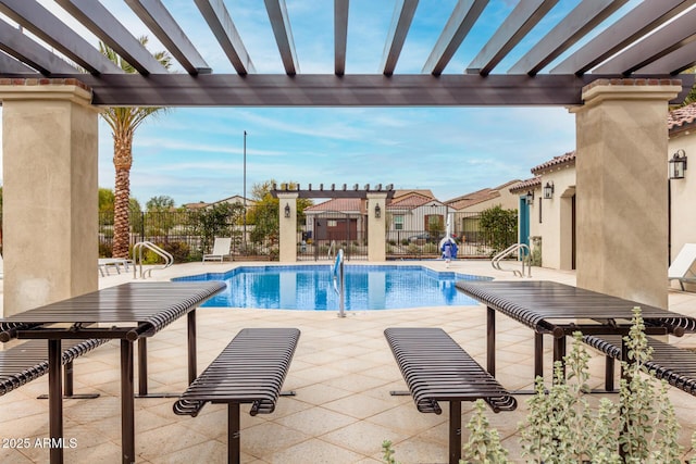 3842 E Bartlett Way, Chandler, AZ 85249 - community pool featuring a pergola and a patio