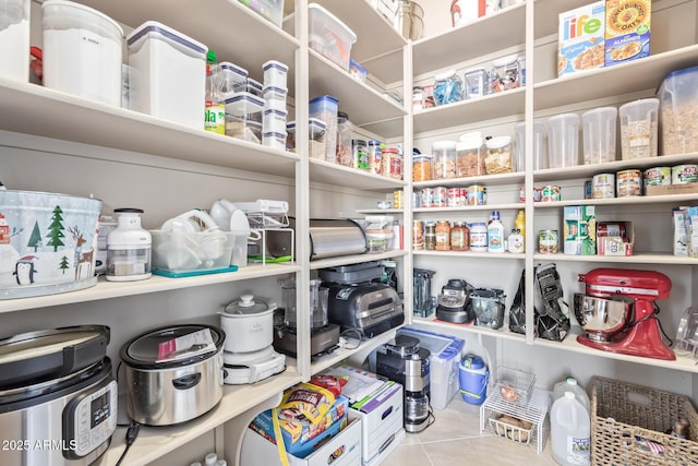 view of pantry