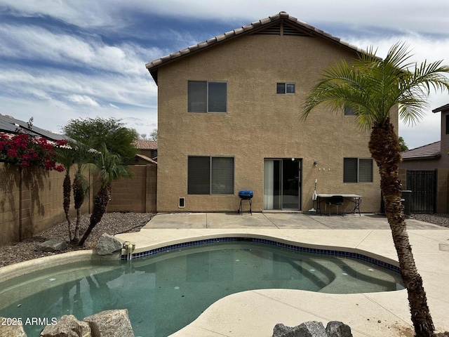 6538 W Nez Perce St, Phoenix, AZ 85043 - view of pool with a fenced backyard, a patio area, and a grill