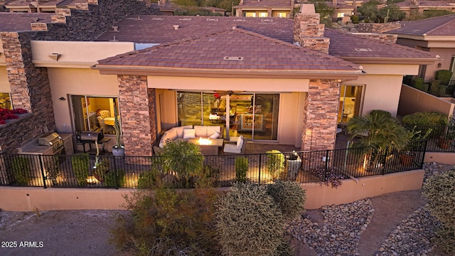 exterior space with a patio