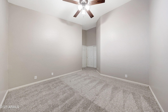 10253 E Indigo Dr, Scottsdale, AZ 85255 - unfurnished room with carpet floors, baseboards, and ceiling fan