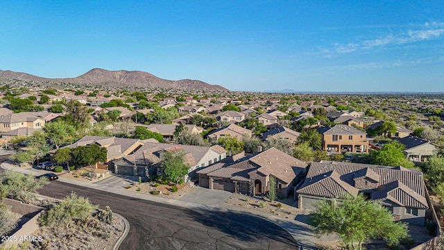 10253 E Indigo Dr, Scottsdale, AZ 85255 - aerial view of residential area with mountains