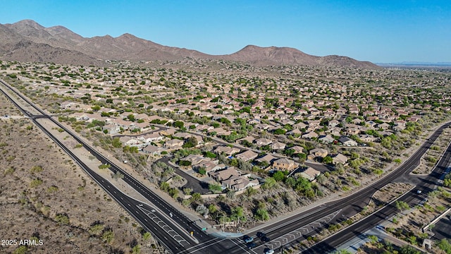 10253 E Indigo Dr, Scottsdale, AZ 85255 - aerial view of a mountain backdrop and a major roadway