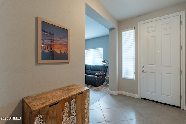 view of tiled entryway