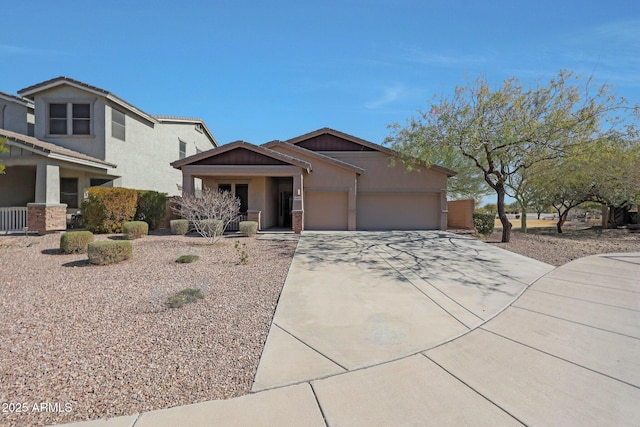 view of front of house featuring a garage