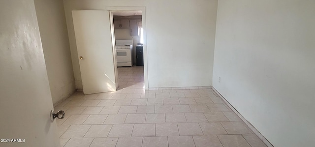 empty room with light tile flooring