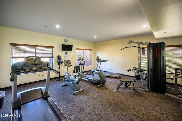 view of exercise room