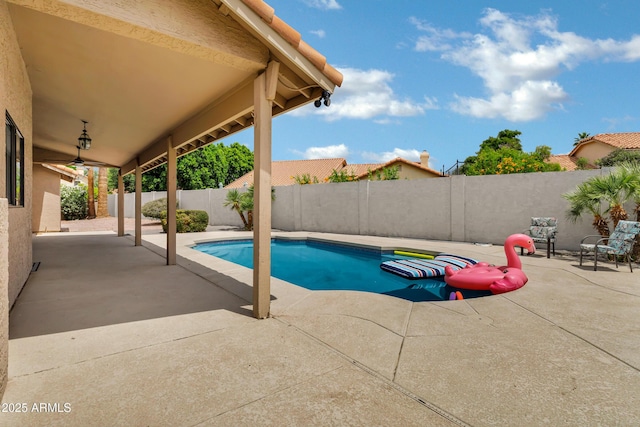 8913 S Forest Ave, Tempe, AZ 85284 - view of swimming pool with a patio area and a fenced backyard