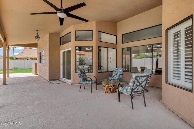 8913 S Forest Ave, Tempe, AZ 85284 - view of patio with a ceiling fan