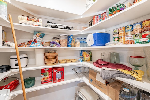 view of pantry