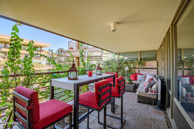 balcony with outdoor lounge area