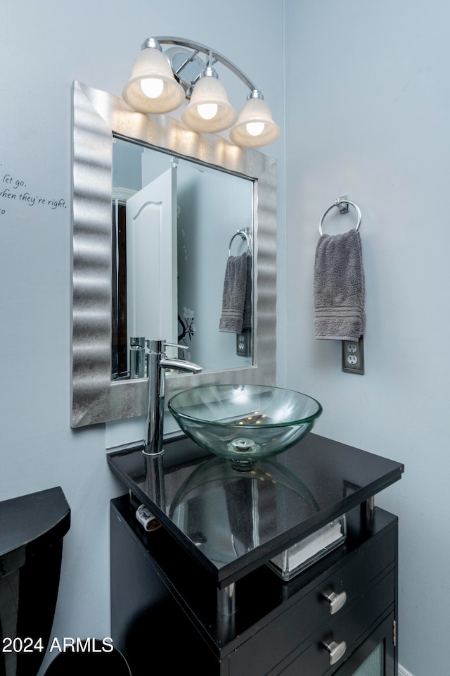 bathroom with vanity