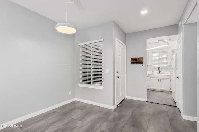 entrance foyer with sink