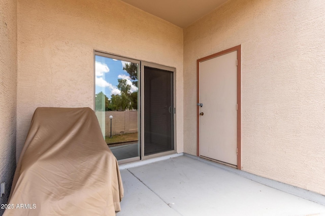 205 N 74th St Unit 166, Mesa, AZ 85207 - property entrance with stucco siding and a patio area