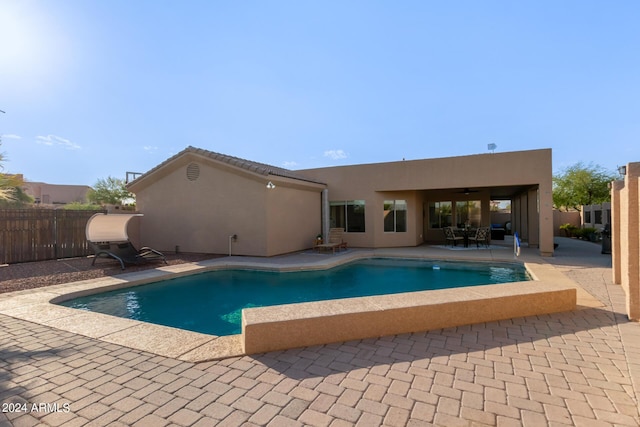 view of pool with a patio area