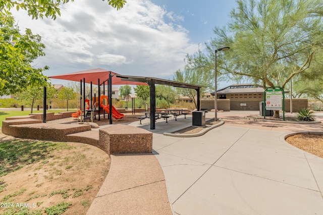 view of jungle gym