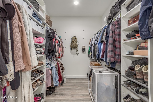 4446 W Kimberly Way, Glendale, AZ 85308 - walk in closet with light wood-type flooring
