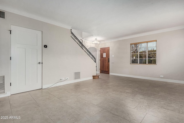 view of unfurnished living room