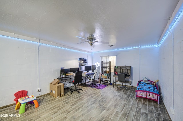 4162 W Sierra St, Phoenix, AZ 85029 - office with wood finished floors, ceiling fan, and baseboards