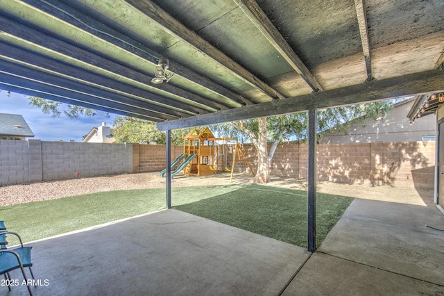 4162 W Sierra St, Phoenix, AZ 85029 - view of patio / terrace with a playground