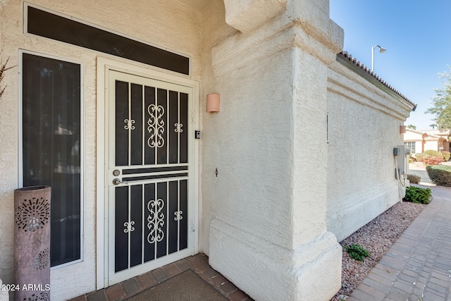 view of entrance to property