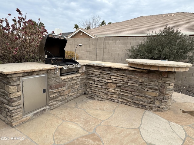 view of patio / terrace featuring area for grilling