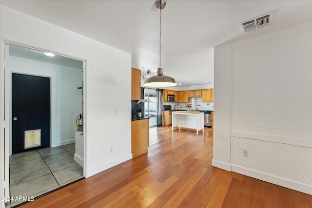 interior space with light wood-type flooring