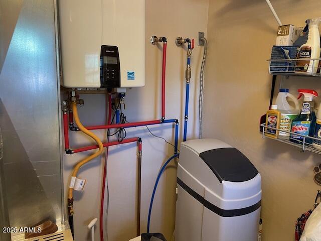 utilities featuring tankless water heater