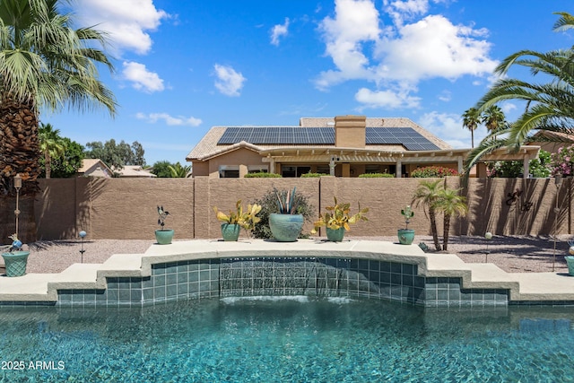 3797 N 156th Dr N, Goodyear, AZ 85395 - view of swimming pool with a fenced in pool and a fenced backyard