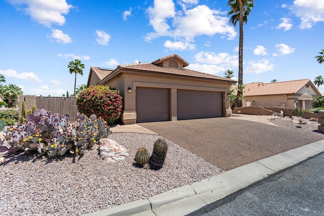 3797 N 156th Dr N, Goodyear, AZ 85395 - single story home with fence, an attached garage, stucco siding, a tiled roof, and driveway