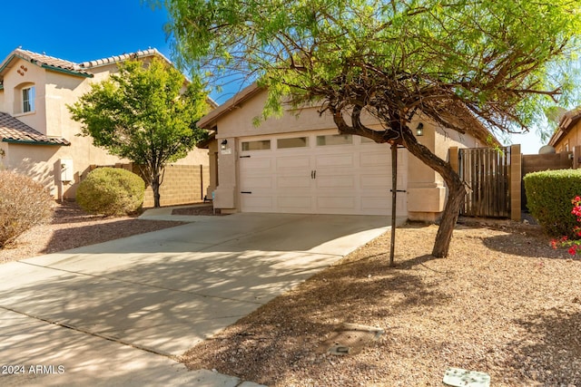 view of front of house featuring a garage