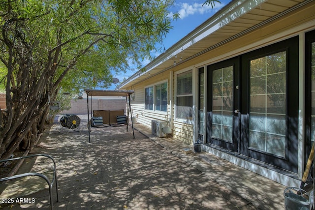 view of patio with fence