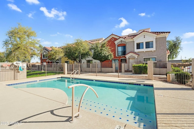 pool with fence