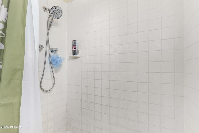 bathroom featuring walk in shower