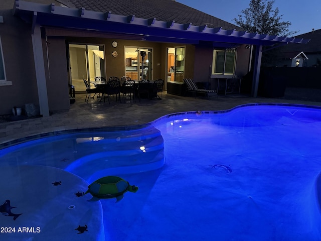 view of pool with a patio