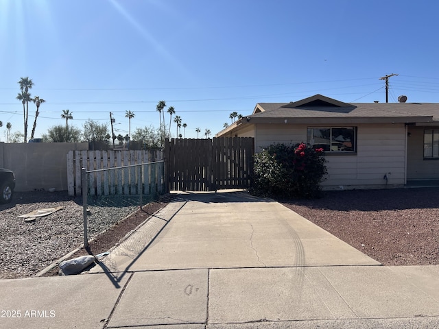 exterior space with fence