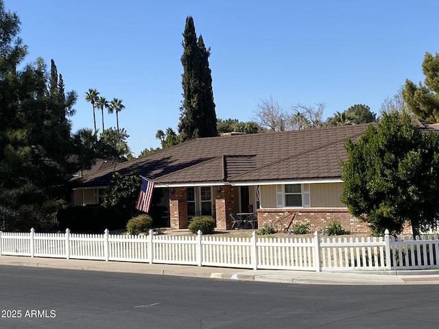 view of ranch-style house