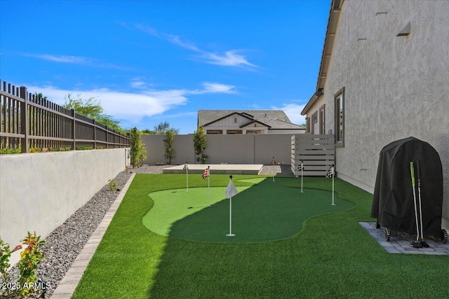 5860 E Sanford St, Mesa, AZ 85215 - view of yard featuring a fenced backyard