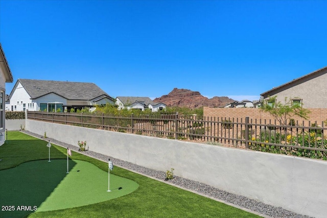5860 E Sanford St, Mesa, AZ 85215 - view of yard with a fenced backyard and a residential view